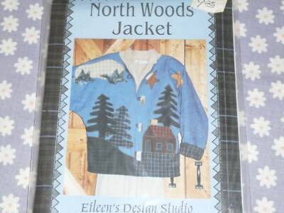 EILEEN'S DESIGN STUDIO J20 NORTH WOODS APPLIQUES JACKET PATTERN UNCUT-SIZES-6-22