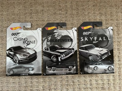 3 Hot Wheels James Bond 007 Goldfinger 1964 Lincoln Casino Royale Aston Skyfall
