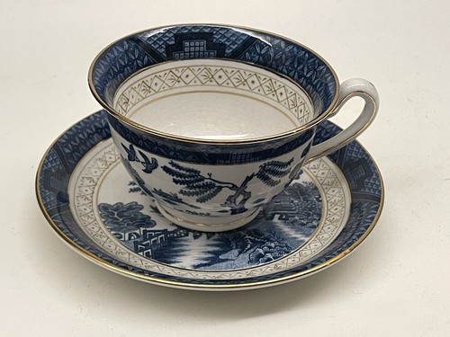 BLUE WILLOW Nikko Ironstone Double Phoenix Cup And Saucer