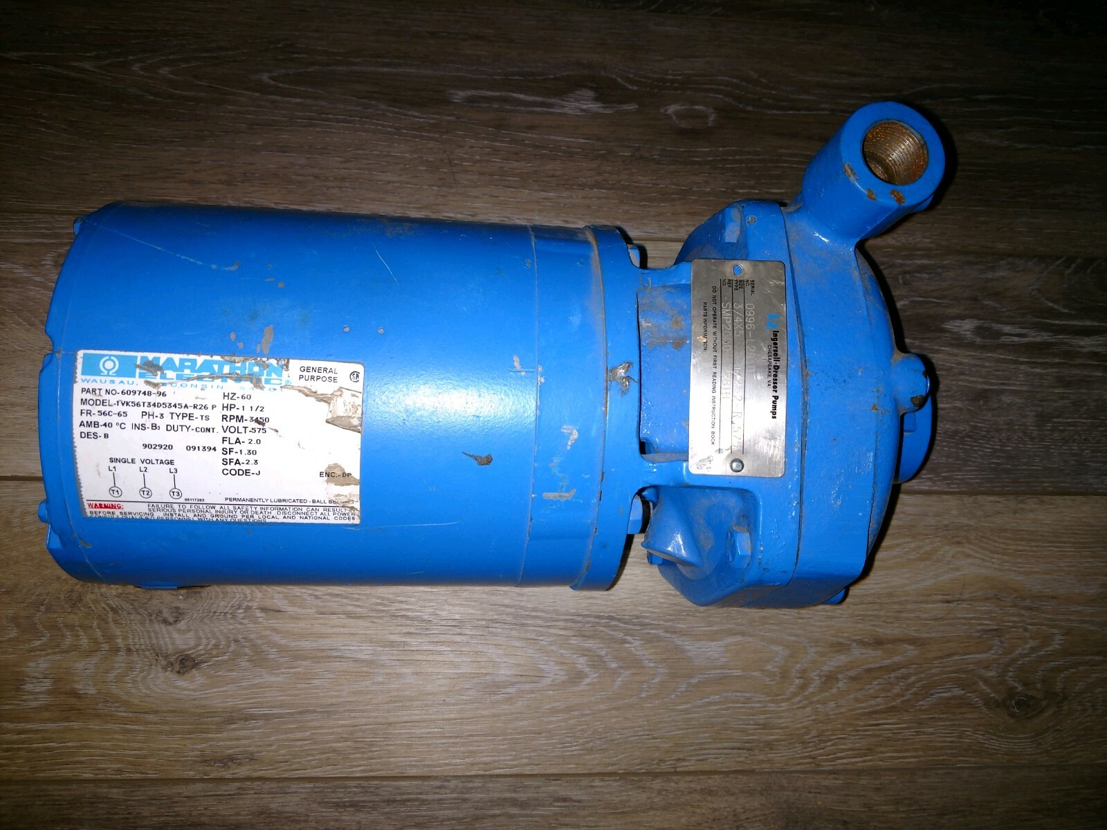 Ingersoll Dresser Pump Smp2000 1 1 2 Hp Ebay