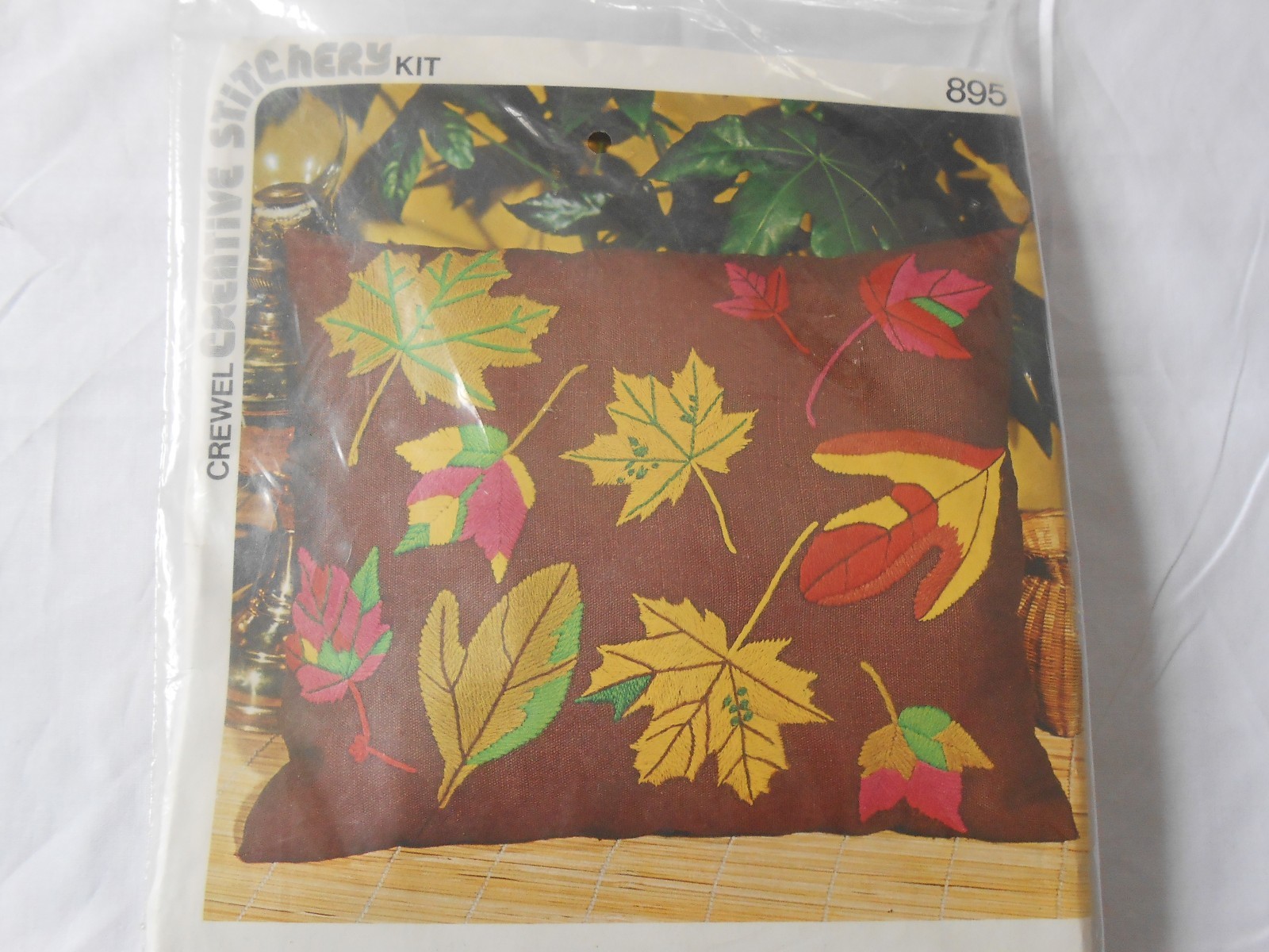 Creative Stitchery Pillow Crewel Kit (Autumn Leaves) #895