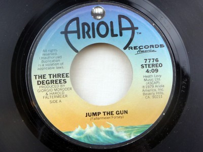 Three Degrees: Jump the Gun / Falling in Love Again  [Unplayed Copy]