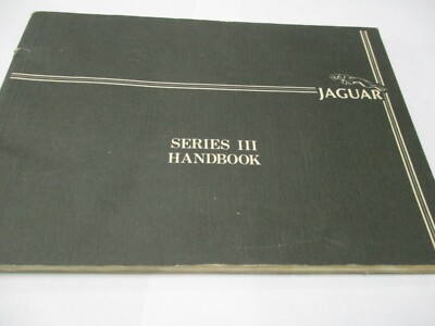 Jaguar XJ6 series III NOS drivers handbook  AKM4177 edition 6.