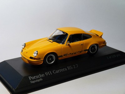 Porsche 911 Carrera Rs 2.7 of 1972 to the / of 1/43 of