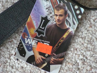 LEVY's Heavy Metal Leather Guitar Strap new with Tags