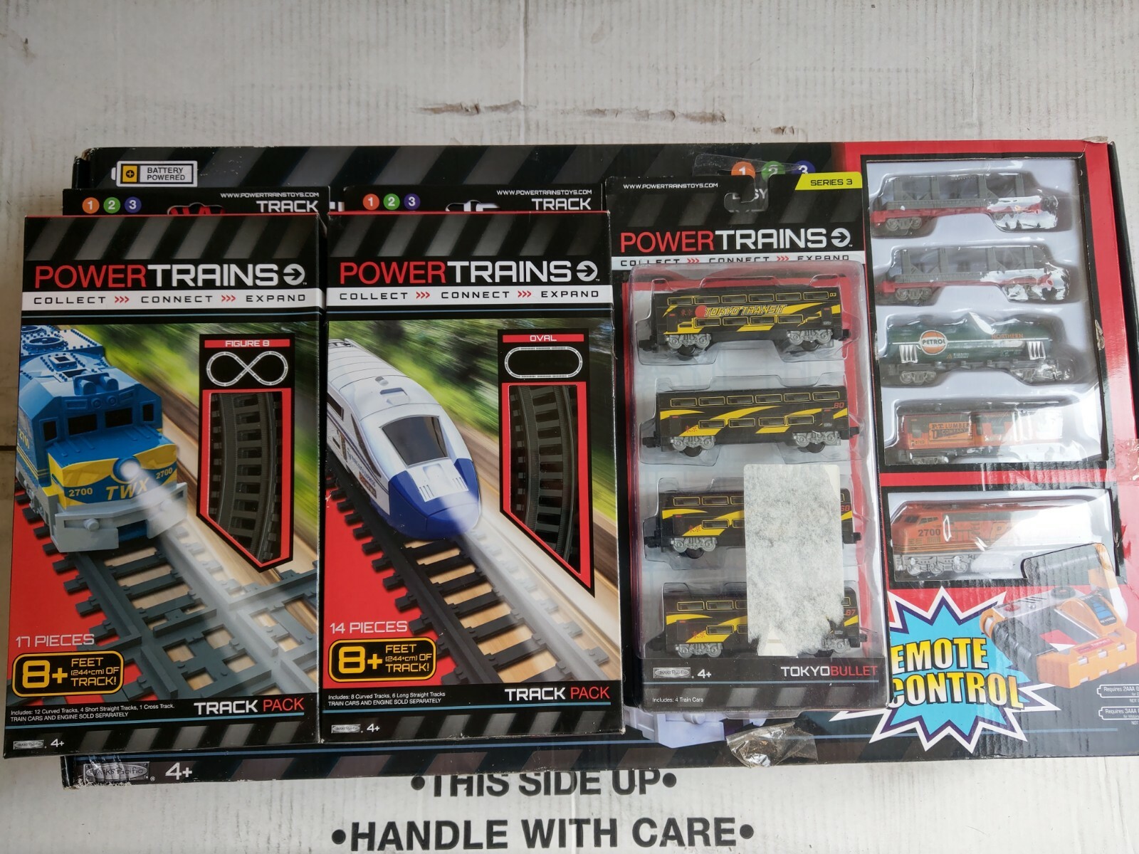 POWER TRAINS LOG LOADER EXPRESS by jakks pacific.2x TRACKS +