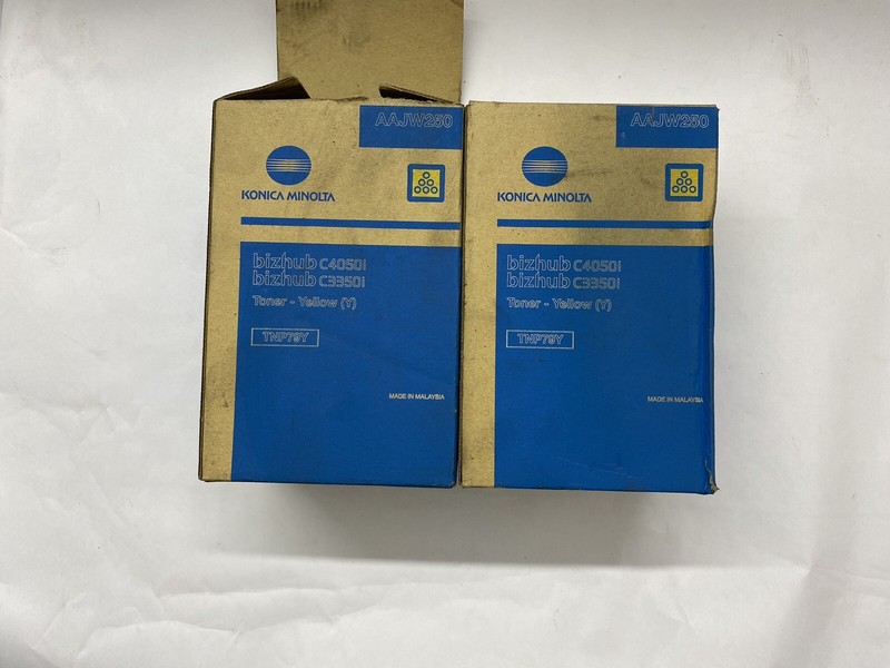 2pcs Toner Jaune Konica Minolta Tnp79y Aajw250 Bizhub C3350i/C4050i (Pm03.16)