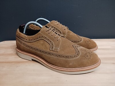 Купить gordon rush mens wingtip oxford brown suede leather  display picture 2