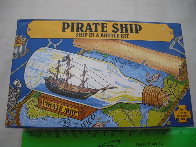 Cape Shore Ship in a Bottle Kit 1-3305 Pirate Ship, Wood Hull, Boat Model Kit