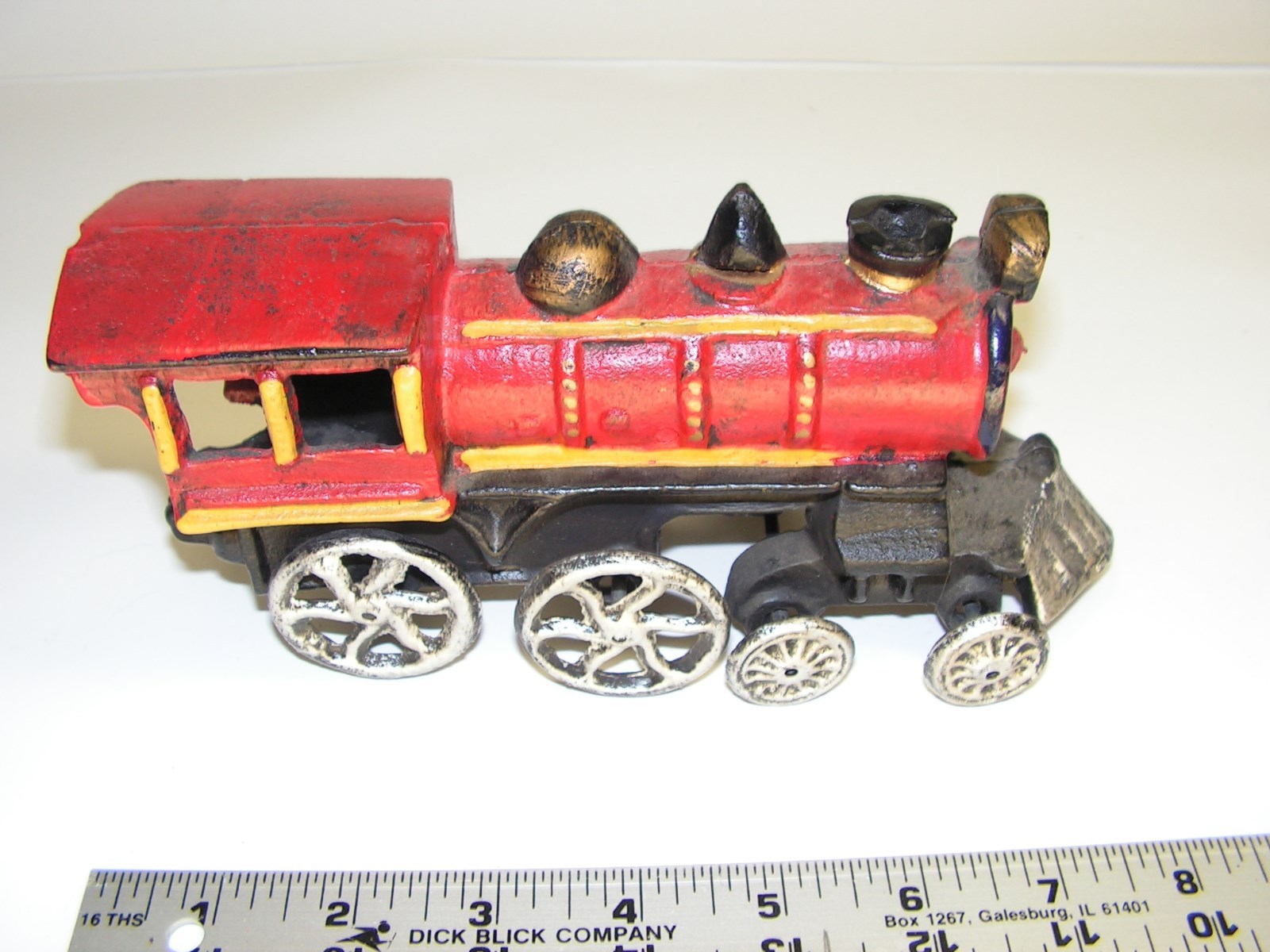Cast Iron Railroad Train Engine Reproduction Shelf Sitter or RR Train Decoration