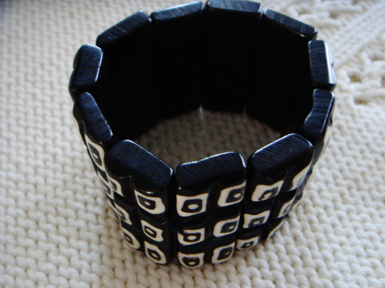 Vintage Bakelite Cuff Stretch Bracelet