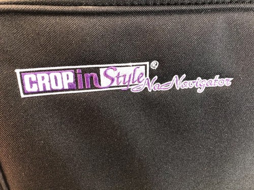 Scrapbook Rolling Travel Tote Crop in Style NA Navigator Crafts Black