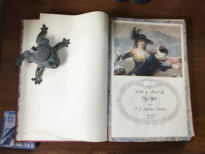 1951 F.J. Sanchez Canton s Vida y Obras De Goya - Nicely Rebound in Half Leather