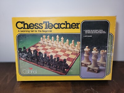 Vintage 1979 Chess Teacher By Cardinal A Learning Set For The Beginner COMPLETE