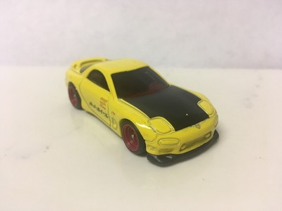 hot wheels mazda rx7 yellow