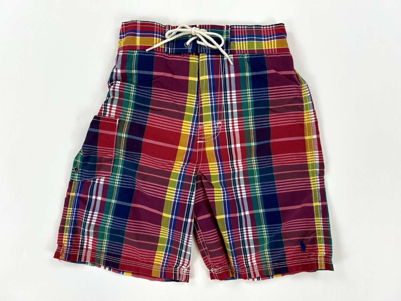 Купальник Polo Ralph Lauren для мальчиков (2-7 лет) - В красную/синюю/зеленую/желтую клетку - Размер: 6T