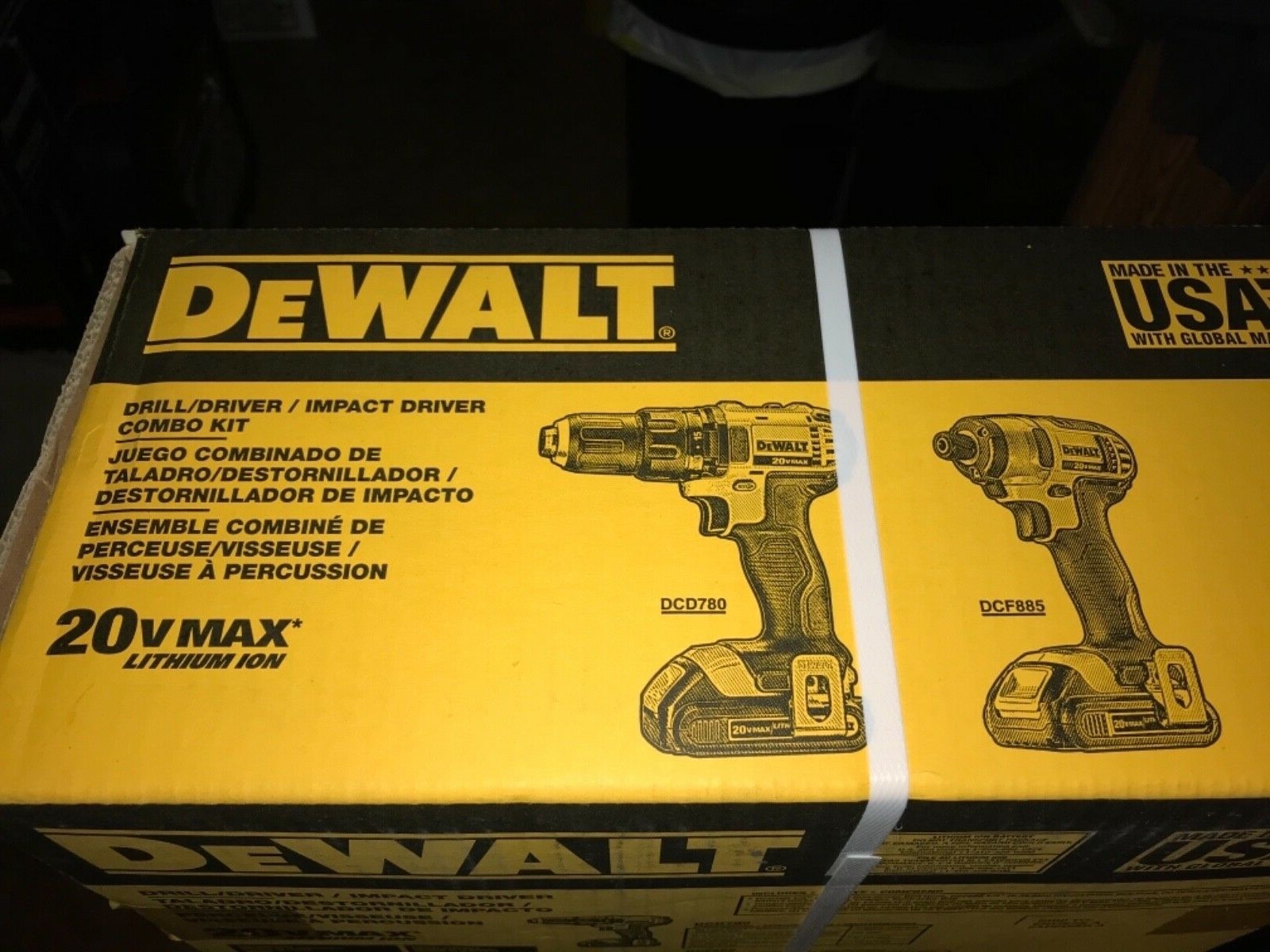 DEWALT DCK280C2 20V Cordless Drill and Impact Driver Combo Kit