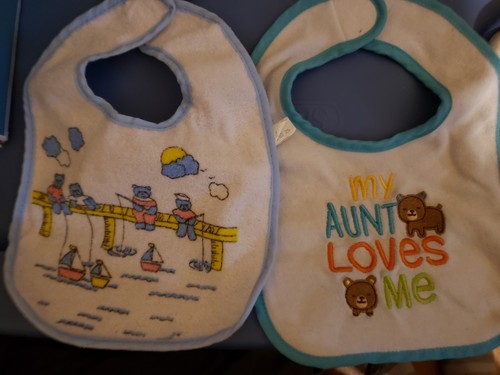 Bib Lot, Baby Boy Carter’s Bibs Lot Of 7, Three Styles Great Shape Child Of Mine