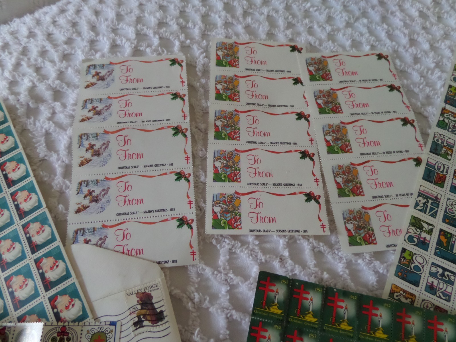 Vtg Lot Christmas Seals Boys town Yellowstone Boys Ranch 1950's - 80's