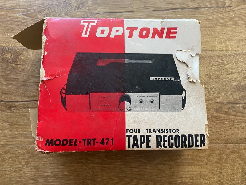 Vintage Top Tone Transister Tape Recorder TRT-471 Complete BRAND NEW