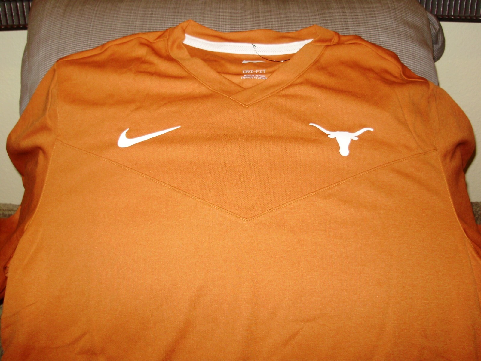ウォームアップウェア NIKE Texas Longhorns Youth Nike Texas Longhorns Therma Long Sleeve Quarter Zip