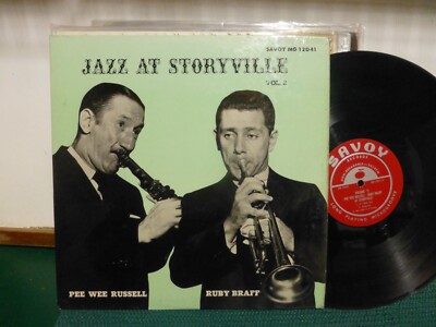 PEE WEE RUSSELL & RUBY BRAFF  JAZZ AT SORYVILLE. VOL 2. SAVOY EXCELLENT    LP