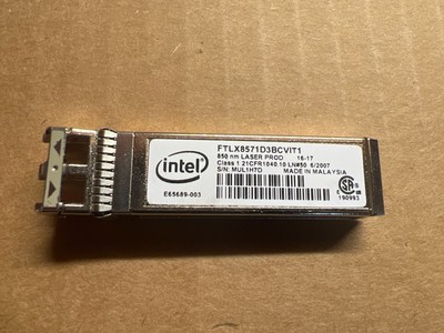 INTEL FTLX8571D3BCVIT1 10G SR 850NM SFP+ TRANSCEIVER W7-4(9)