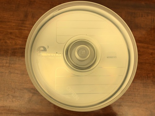 CD-R 100 PACK EWORKS BRAND 80 MIN TO 48X COMPATIBLE WRITING SURFACE