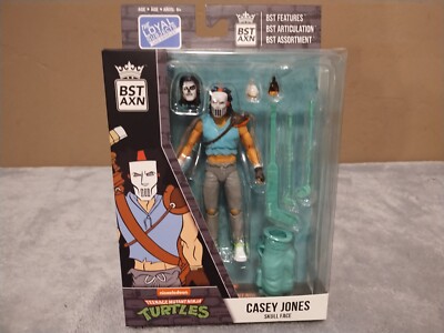 TMNT CASEY JONES SKULL FACE 5'' ACTION FIGURE  2022 BST AXN Imperfect Box NEW
