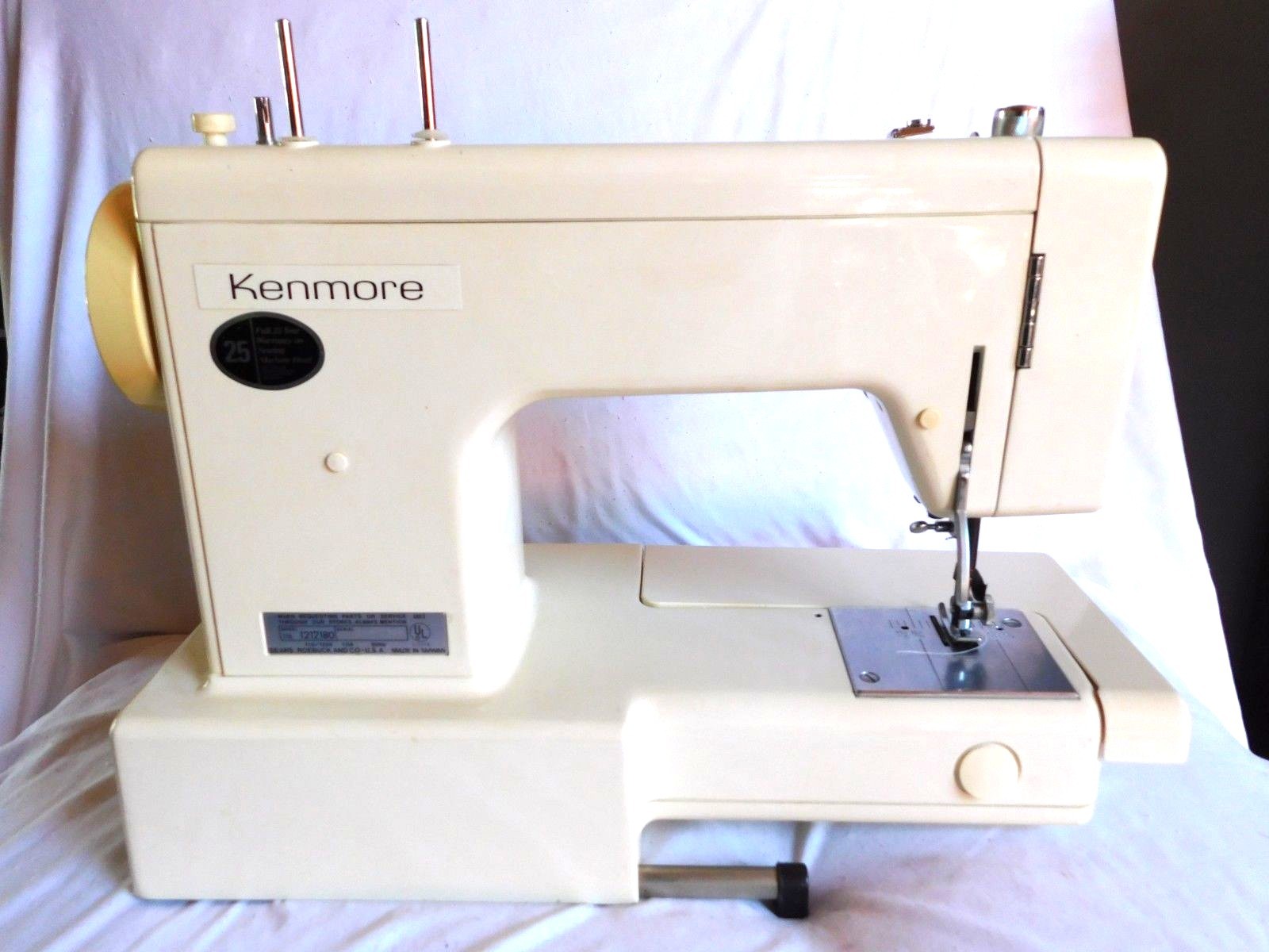 Vintage Kenmore Model 12121 Household Sewing Machine With Foot Pedal