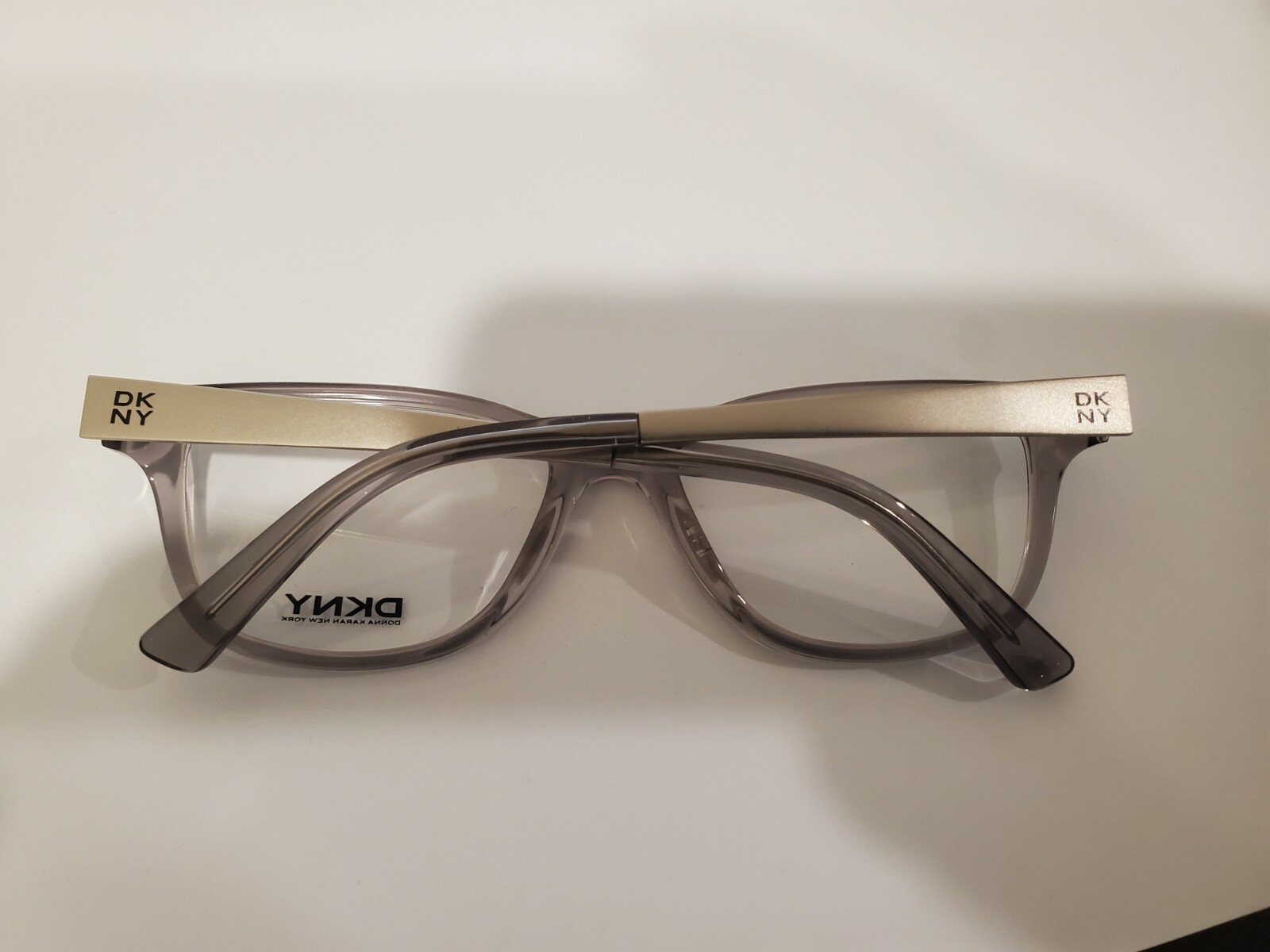 NEW DKNY DY4672 3697 Eyeglasses 51/17/135MM B34MM Clear Gunmetal Cat Eye PERFECT