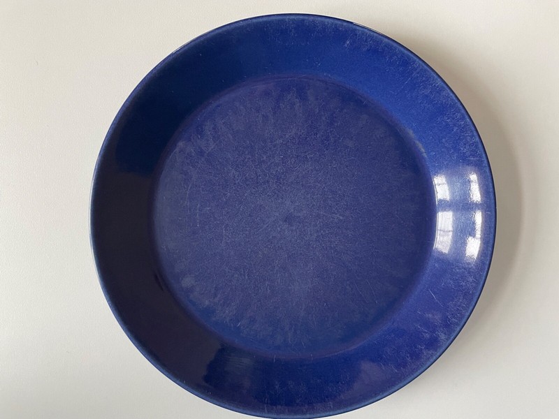 Arabia Kilta/Teema Teller Essteller Blau Ã¸ 23 Cm Finland Kaj Franck