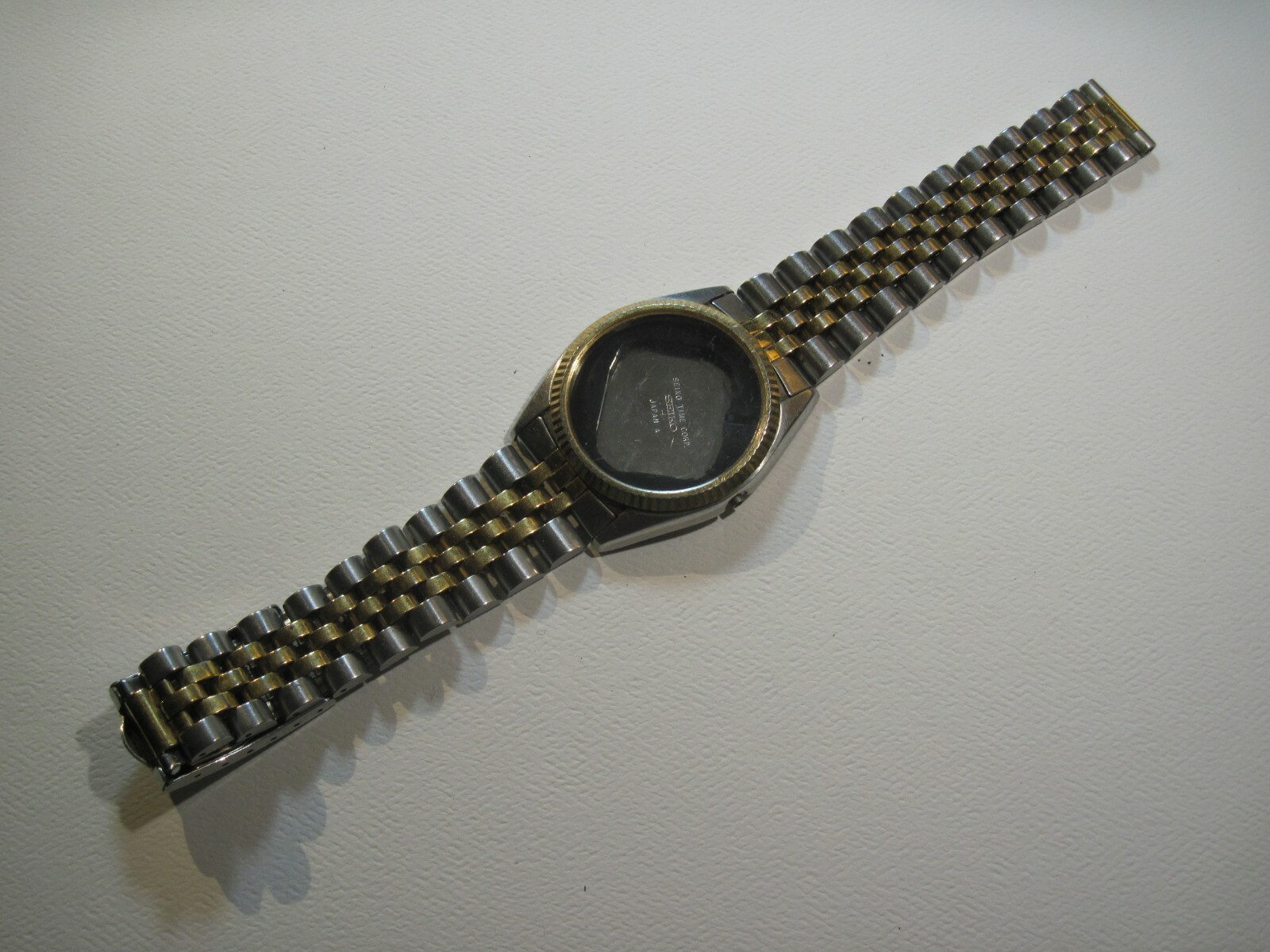 Seiko 5Y23 - 8A69 Watch Case and Stainless Band Parts.