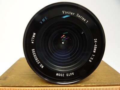 Vivitar Series 1 VMC 24-48mm 1:3.8 Auto Zoom 77mm Lens w/Minolta SR mount