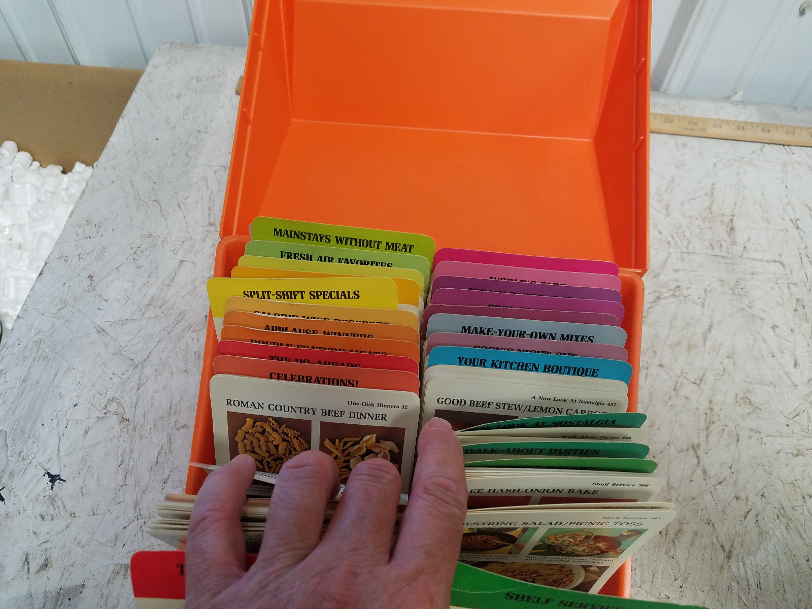 Vintage 1976 Orange Betty Crocker Recipe Card Library Step by Step 720 Ideas