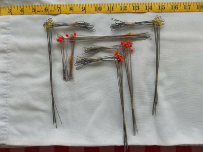 LOOPED STAINLESS STEEL LURE SHAFT WIRE FORM .035 X 10/" MAKE /"SPINNERS/" 25 PCS