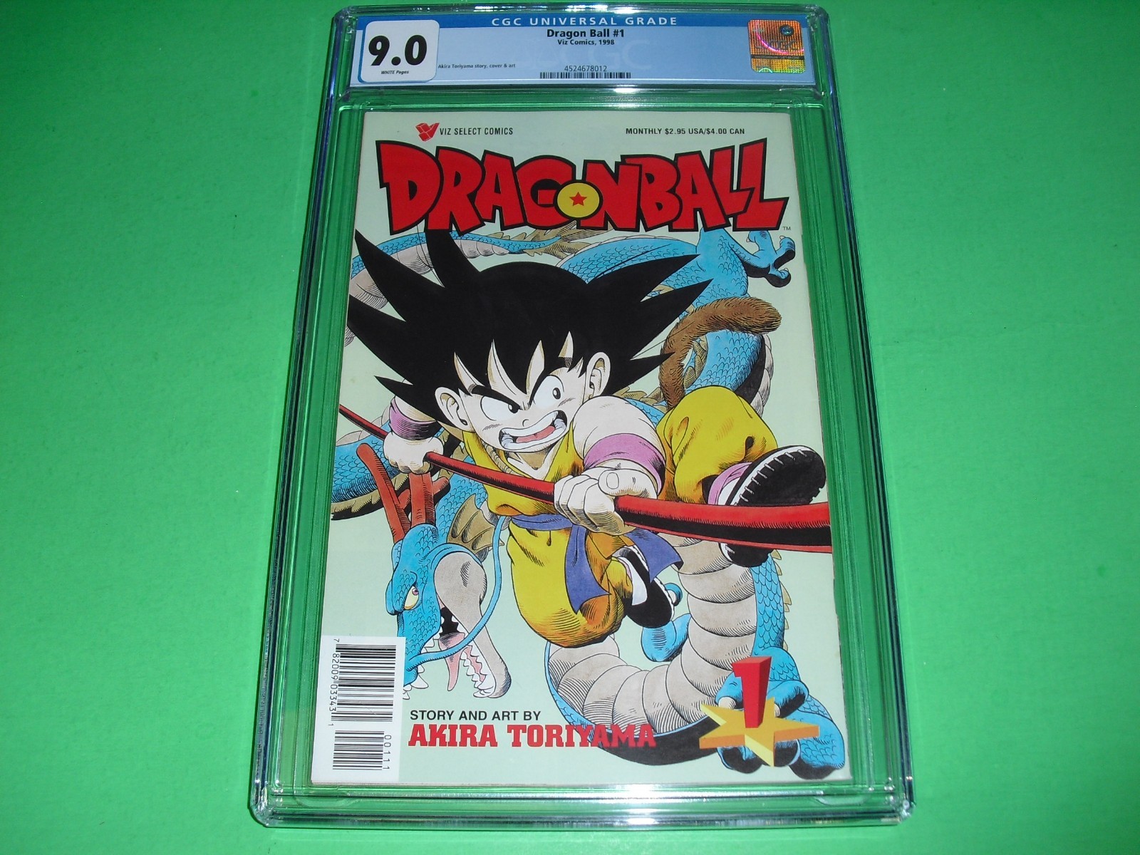 Dragon Ball #1 1st print CGC 9.0 w/ WHITE PAGES from 1998