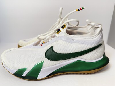 Nike React Vapor NXT HC White Green Gum Sole CV0742-114 Women's Size 9