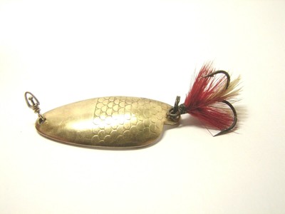 Cabin Creek 1 16 Pop Eye Yellow Feather Fishing Jig Size 2 Baits
