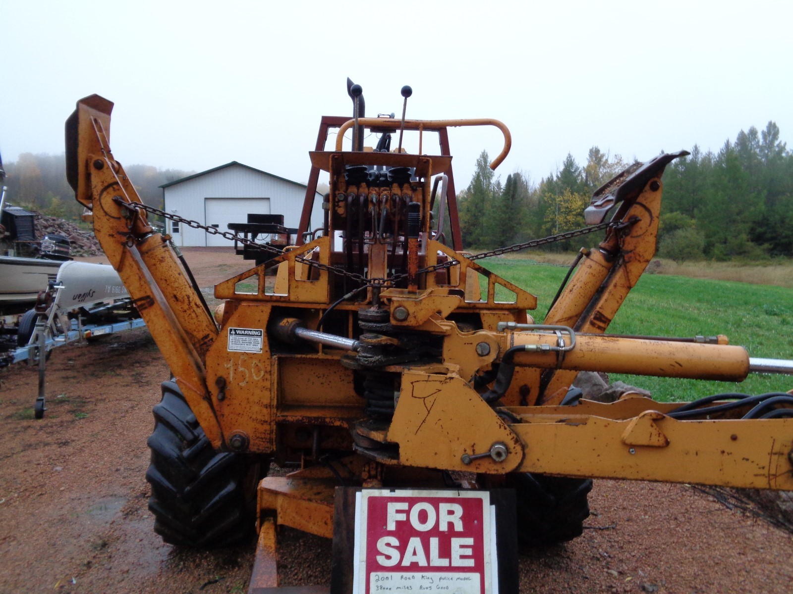 CASE  760 trencher  backhoe. cable plow. 6 way blade . 4 wheel steer.