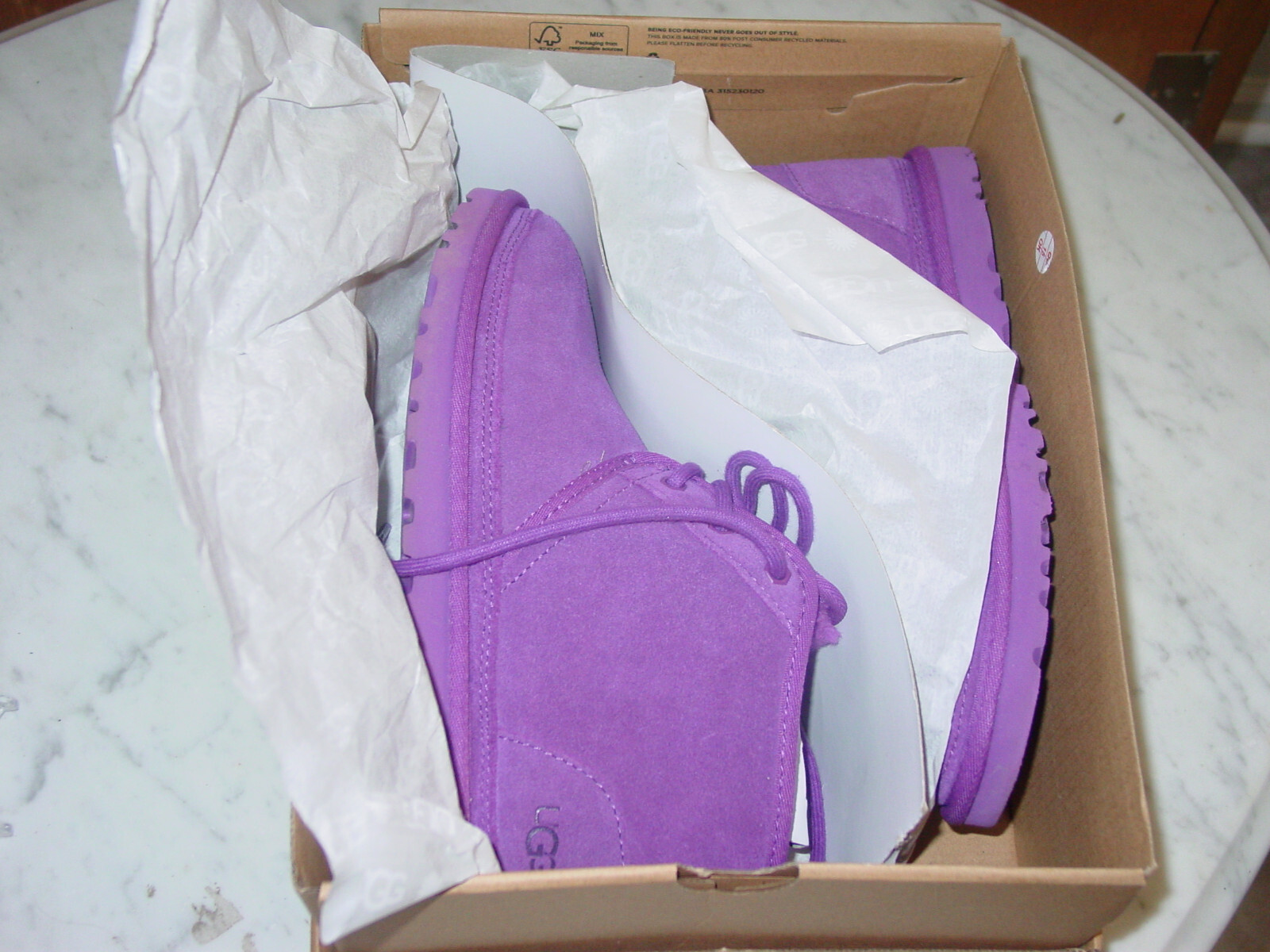 Womens UGG Australia 1094269 Neumel Purple Chukka Suede