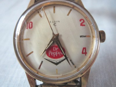Vintage Elgin Dr Pepper Watch Employee Gift