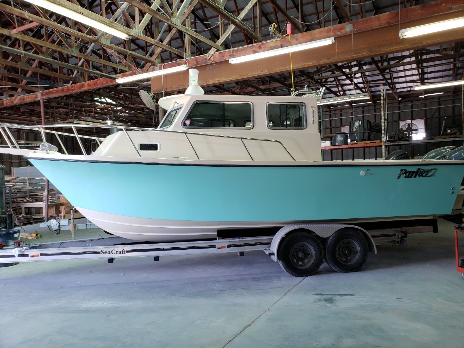 2008 parker 2530 extended cabin pilothouse twin 225 yamaha fourstrokes