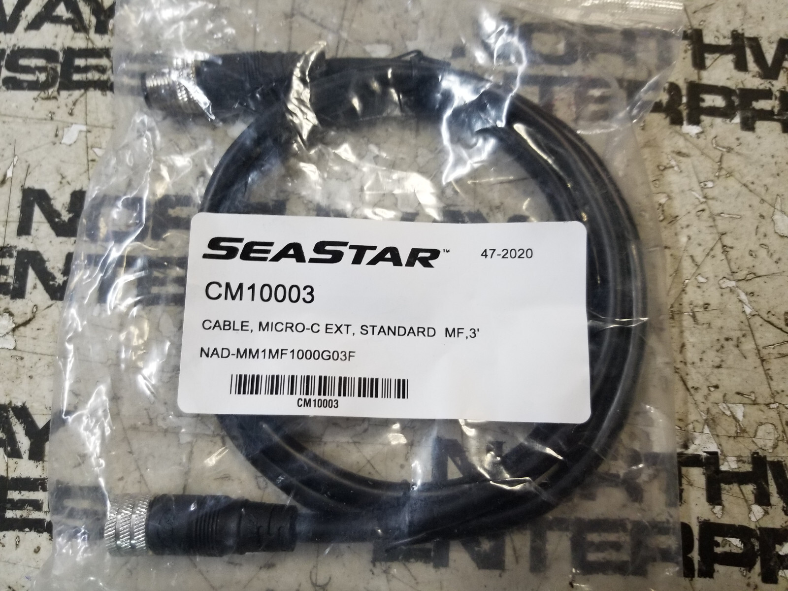 Seastar Teleflex Optimus MIC-C PLG M/F THIN DEV NET 3' CM10003 BLACK - Picture 1 of 2