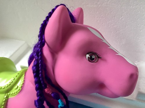 Large Bright My Little Pony With Hair Plats