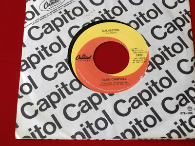GLEN CAMPBELL~ GALVESTON~MINT COPY~ HOW COME EVERY TIME I ITCH I WIND UP SCRATCH