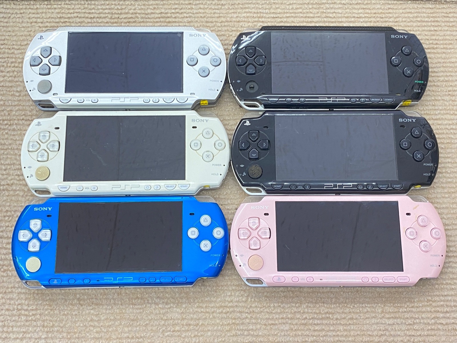 PlayStation Portable - PSビータ PSP-1000. 2000. 3000 ジャンクのセット PSP-3000 PSP-2000 PSP-1000 ジャンク 8台セット PSP本体 SONY