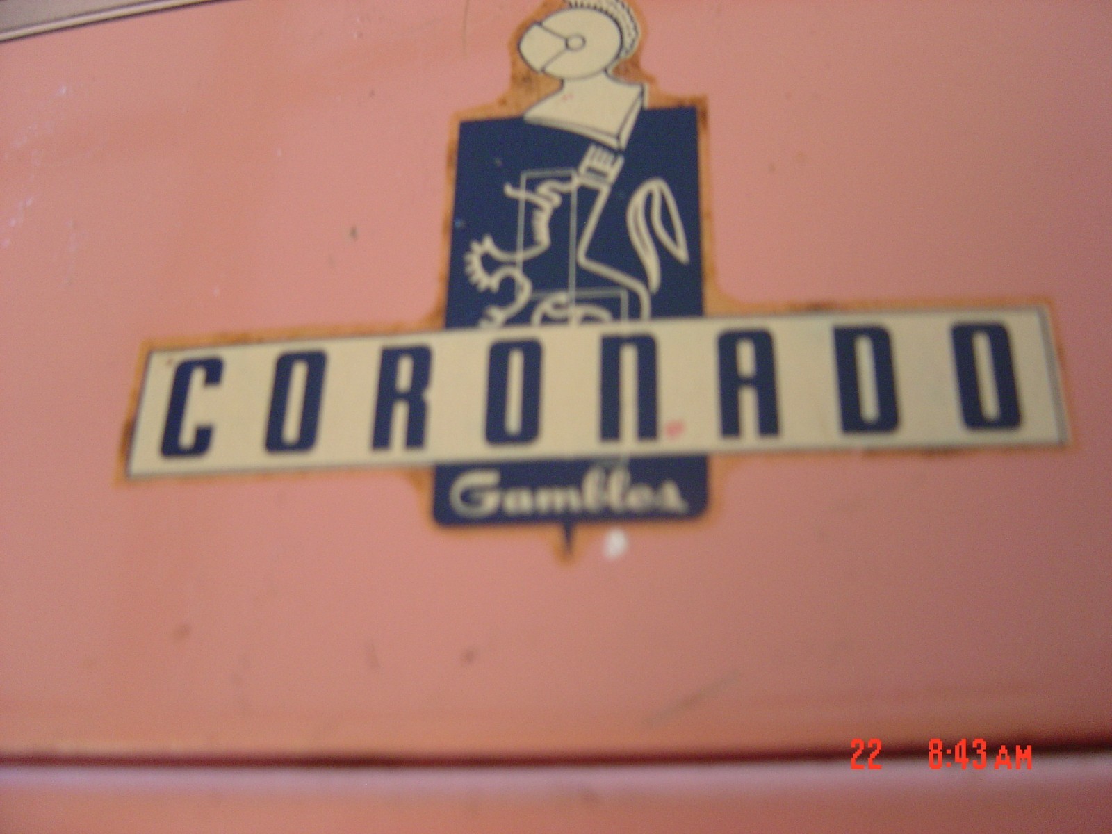 VTG Wolverine Child's Doll Pink Refrigerator Freezer USA Tin Litho CORONADO