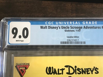 Canadian Newsstand Edition Walt Disney's Uncle Scrooge Adventures 1 CGC 9.0 1.25