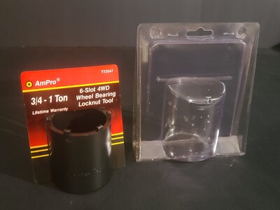 Ampro 6-Slot 4 Wheel Drive Bearing Locknut Tool/Socket T72047 6 Slot 3/4 & 1 Ton